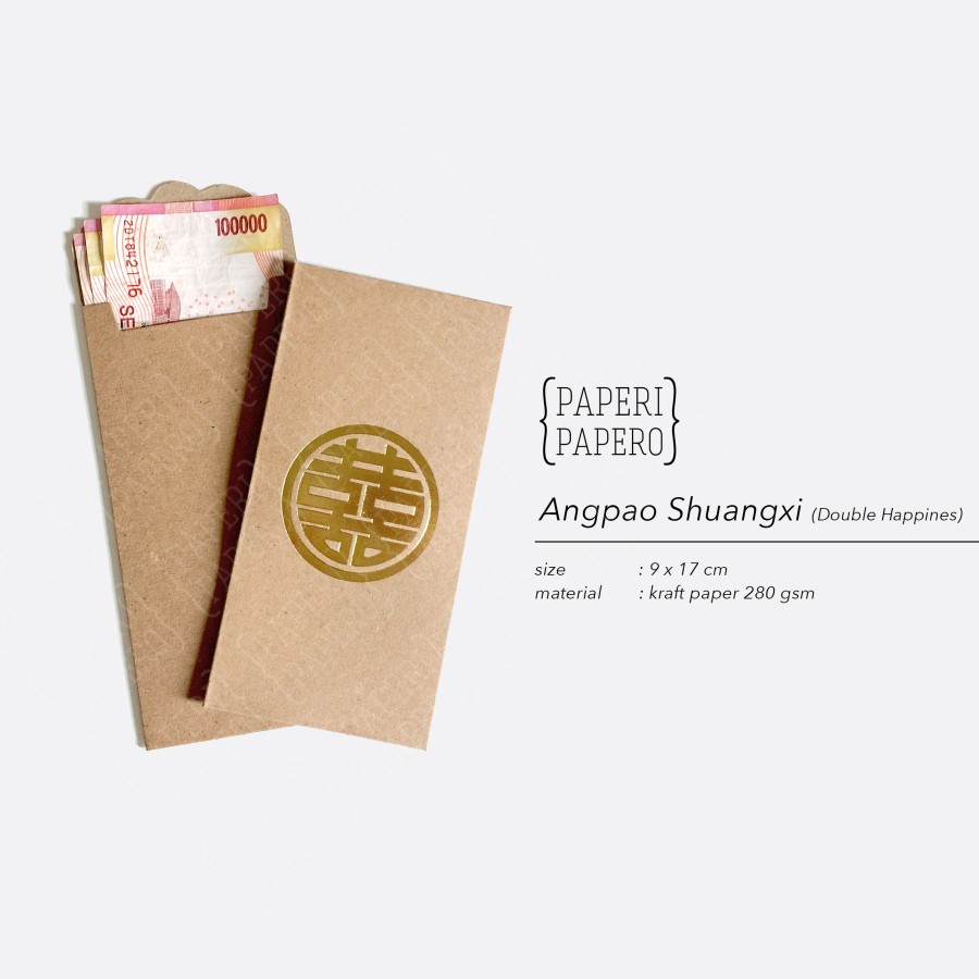 Paperi Papero  Amplop Angpao Shuangxi (Double Happines) 