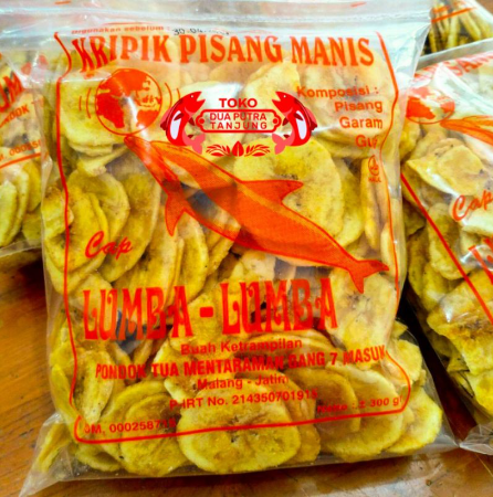 Keripik Pisang Manis Cap Lumba-Lumba