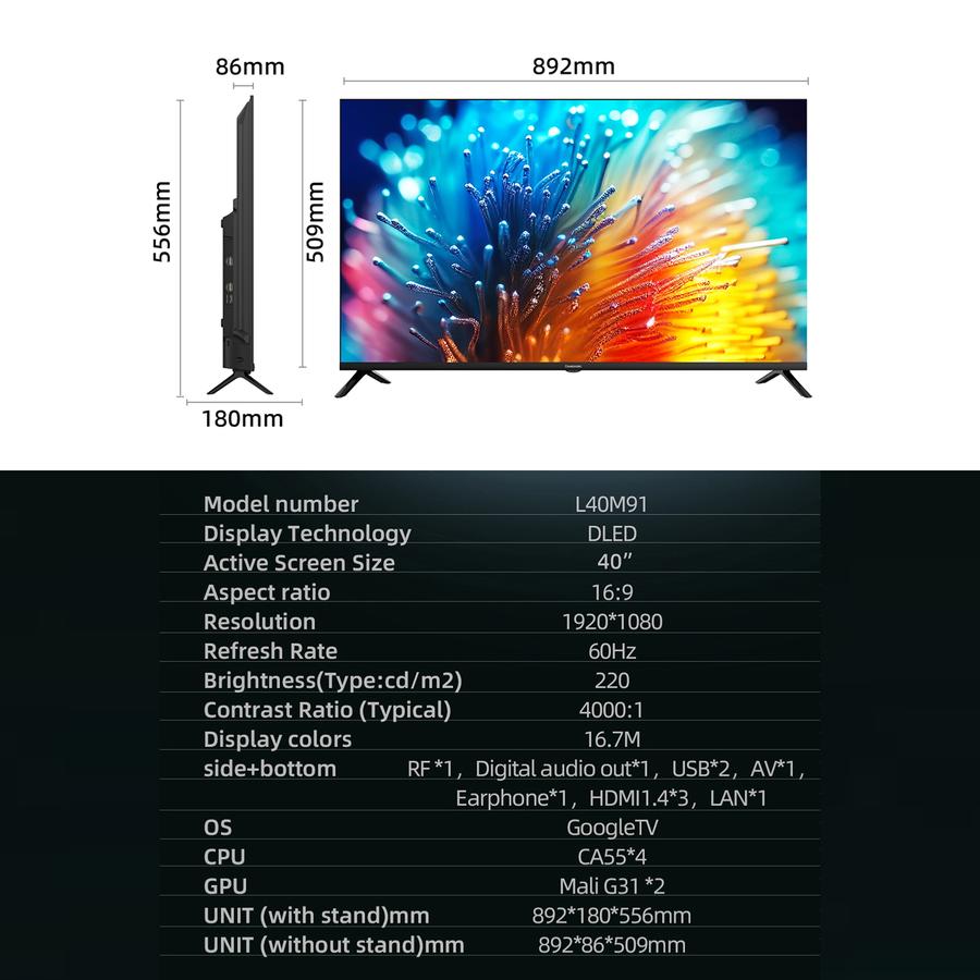 Changhong Changhong 40 Inch Google TV L40M91