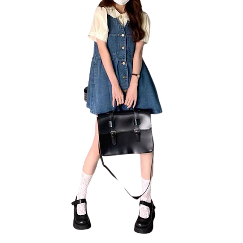 Jeans Dress Romper 4
