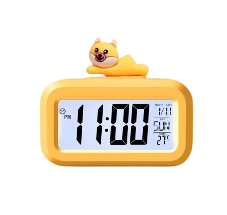 Jam Meja Karakter Digital Alarm LED