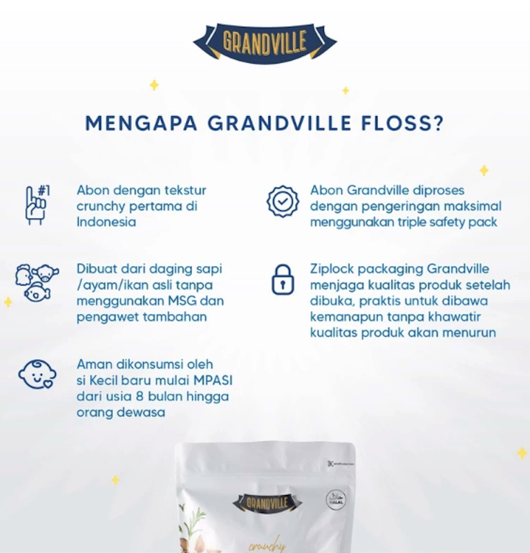 Grandville Crunchy Fish Floss Abon Ikan Rasa Original 3