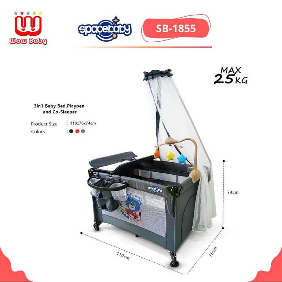 Pacific Indah Pratama Spacebaby Baby Box Multifunctional 3in1  SB 1855