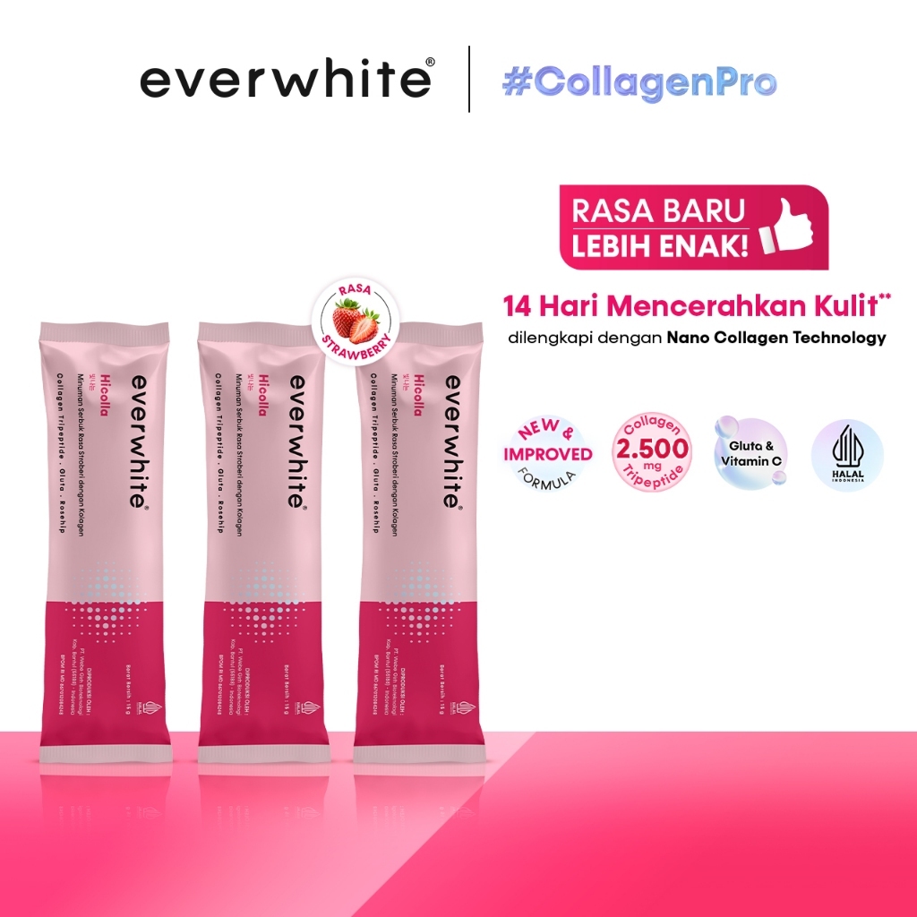 Hicolla Minuman Serbuk Rasa Stroberi dengan Kolagen 2