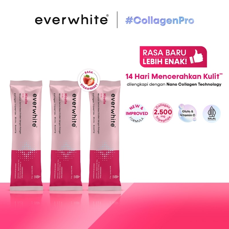 Hicolla Minuman Serbuk Rasa Stroberi dengan Kolagen 2