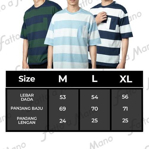  Fatto A Mano Men T-Shirt Stripe Pocket