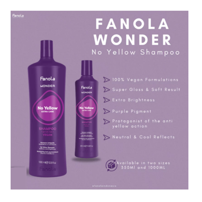 Pettenon Cosmetics Fanola Wonder No Yellow Extra Care Shampoo
