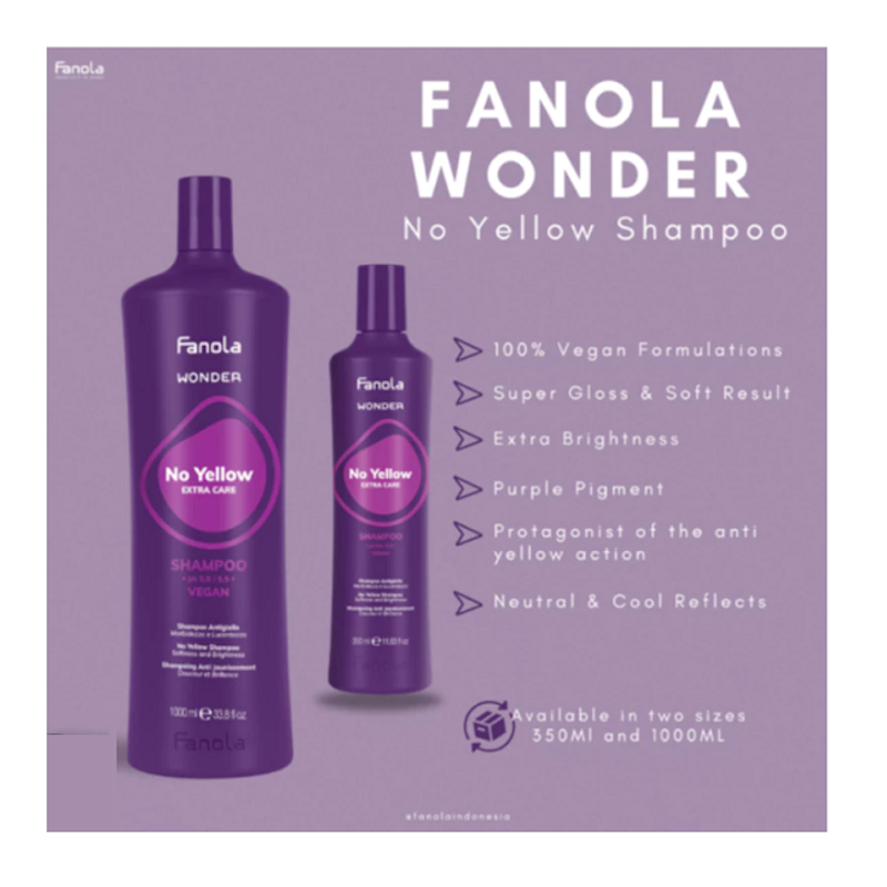 Fanola Wonder No Yellow Extra Care Shampoo 3