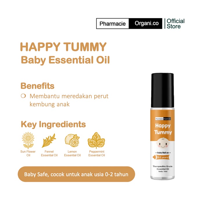 Pharmacie Organi.co Pharmacie Organi.co Baby Essential Oil Roll On (Happy Tummy)