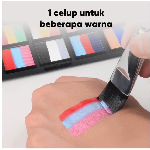  Giorgione Face Paint & Brush Set G-BP 12 Warna Mix04