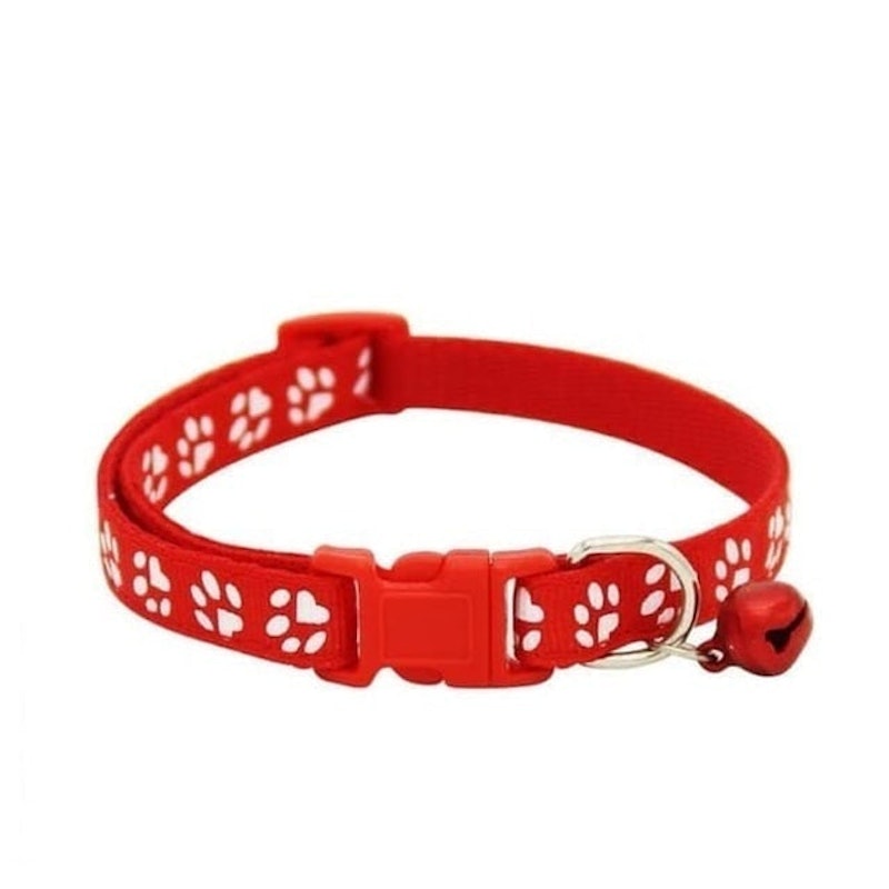 Kalung Anjing Nilon dengan Lonceng