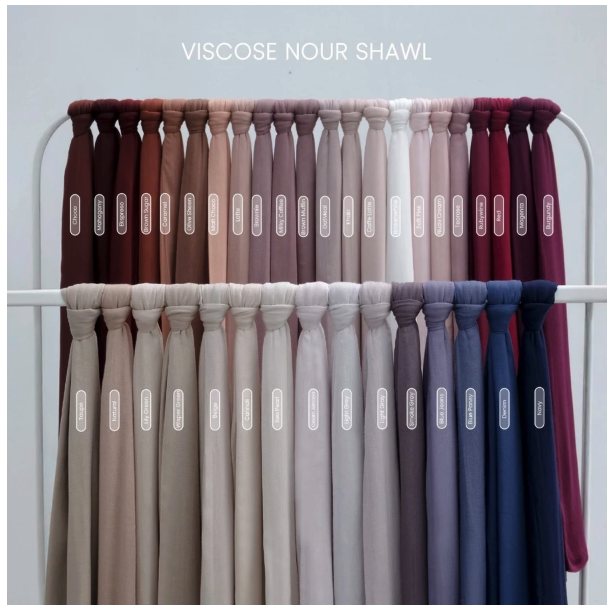  Lozy Hijab Viscose Pashmina Nour Shawl
