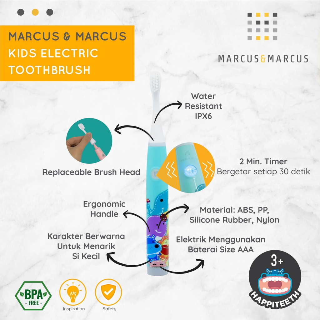 Marcus & Marcus M&M Kids Sonic Electric Toothbrush