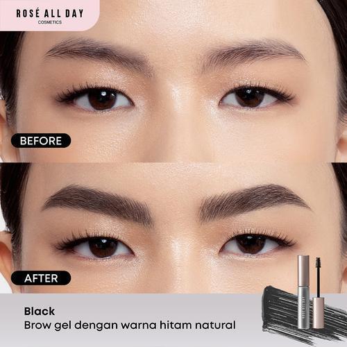 Rosé All Day Brow Fix Gel Black