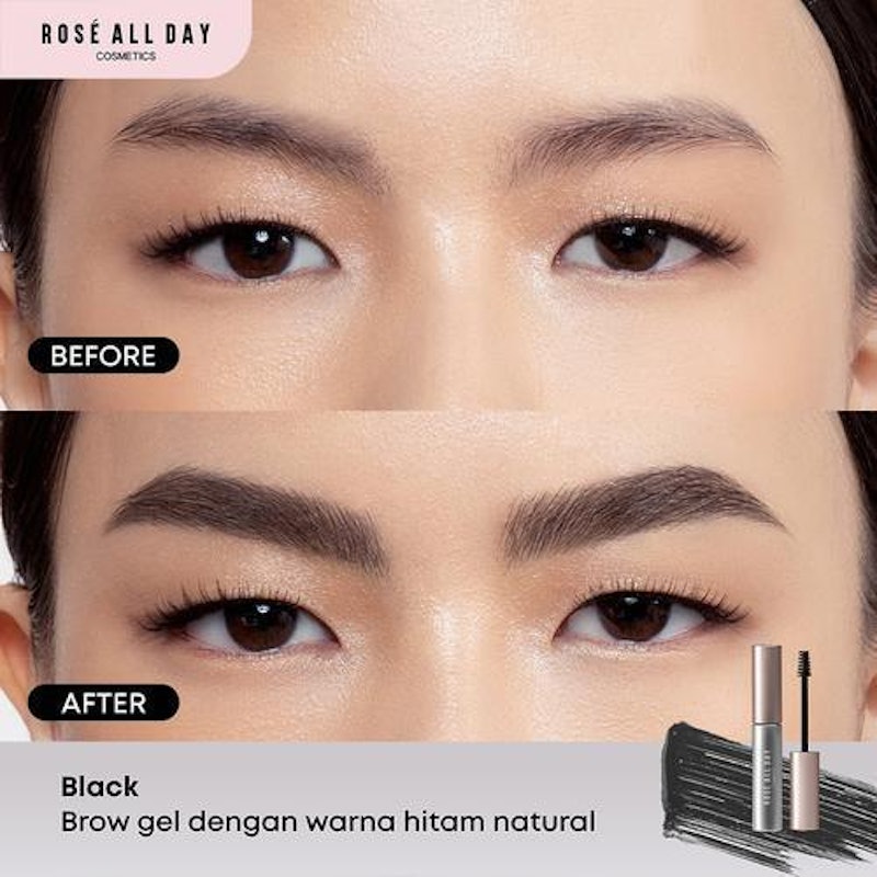 Rosé All Day Brow Fix Gel Black 5