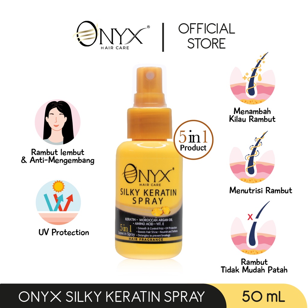 Gloria Origita Cosmetics Onyx Silky Keratin Spray