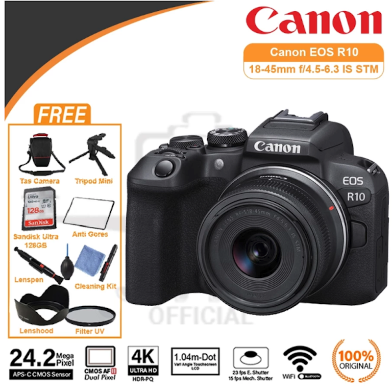 EOS R10 Kit RF-S 18-45mm IS STM 4