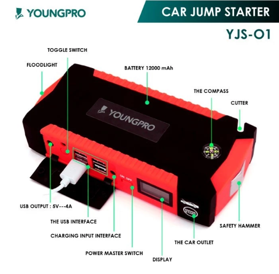  Youngpro Car Jump Starter  YJS-01 