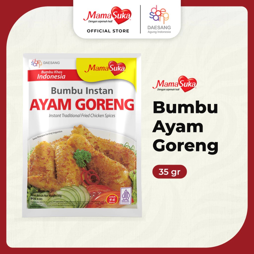 Daesang Agung Indonesia MamaSuka Bumbu Instan Ayam Goreng