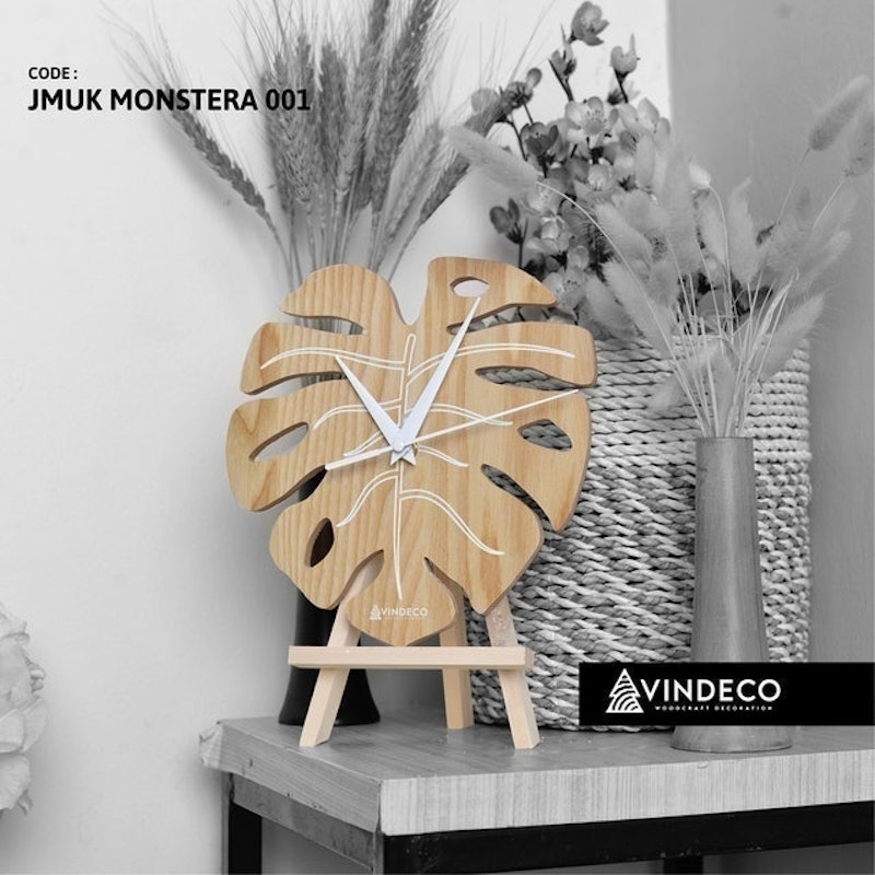Jam Meja Kayu Ukiran 2