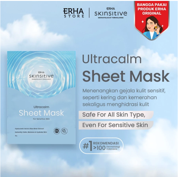 ERHA Clinic Indonesia Skinsitive DF Ultracalm Sheet Mask