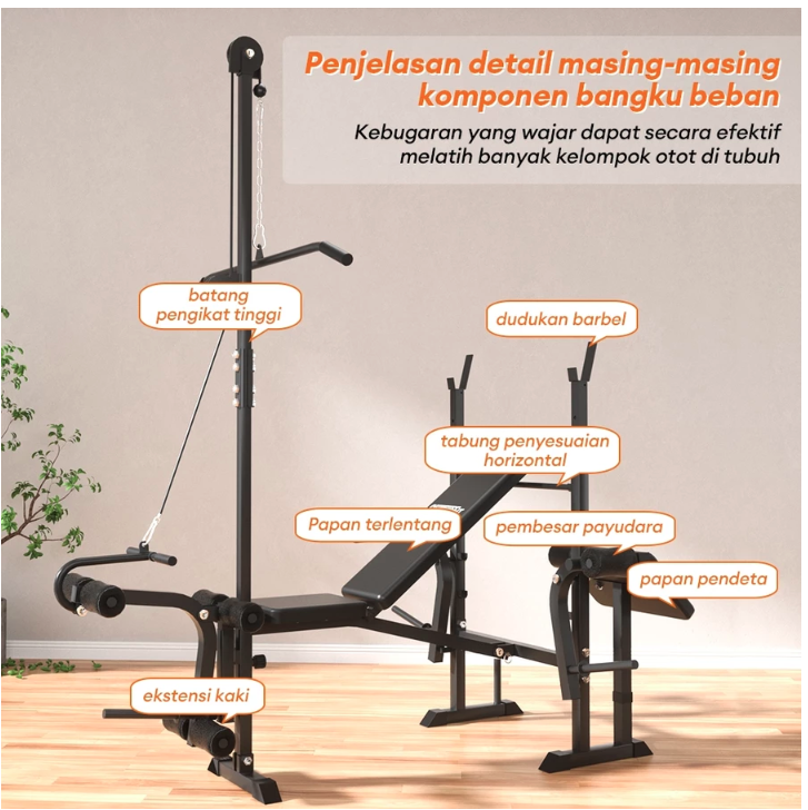  OneTwoFit Multi Gym Bench