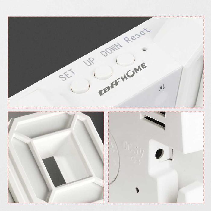 Jakarta Digital Nusantara TaffHOME LED Digital Clock TS-S60-W