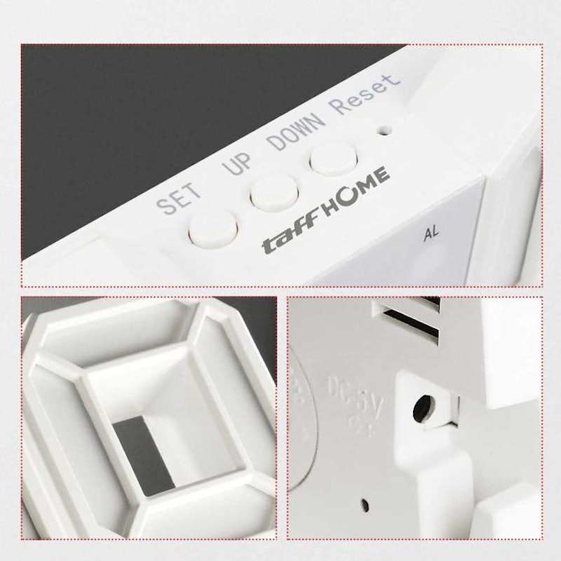 TaffHOME LED Digital Clock 4