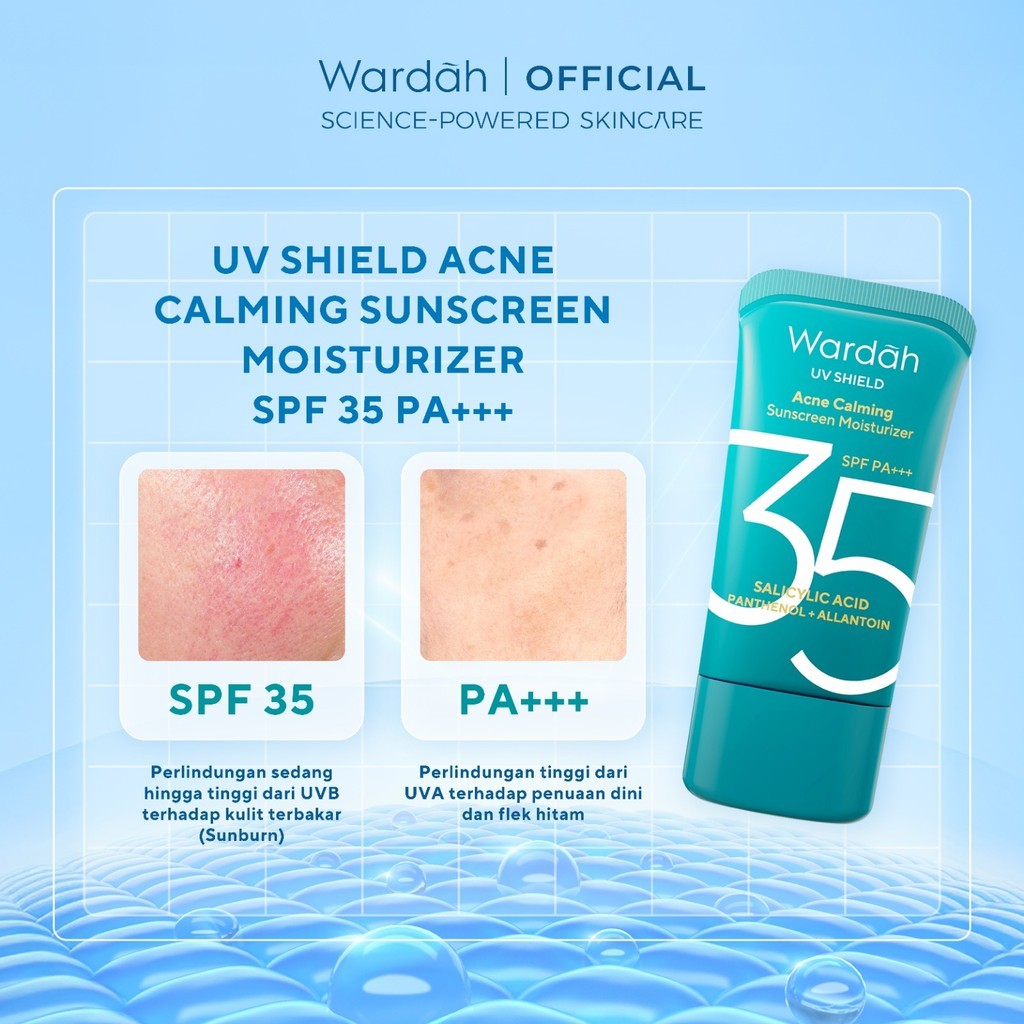 Paragon Technology and Innovation Wardah UV Shield Acne Calming Sunscreen Moisturizer