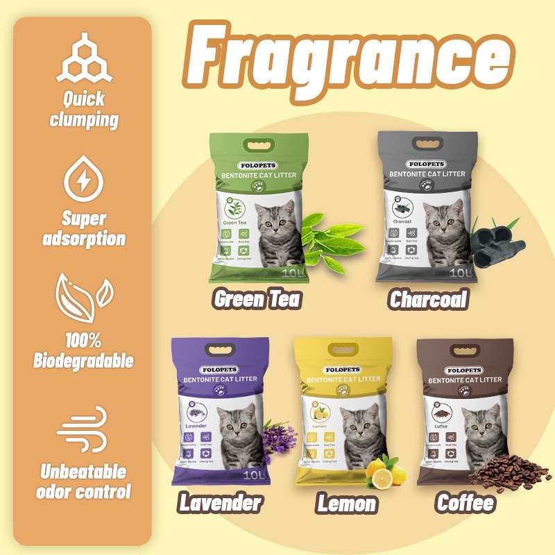 FOLOPETS Bentonite Cat Litter 5 liter 5