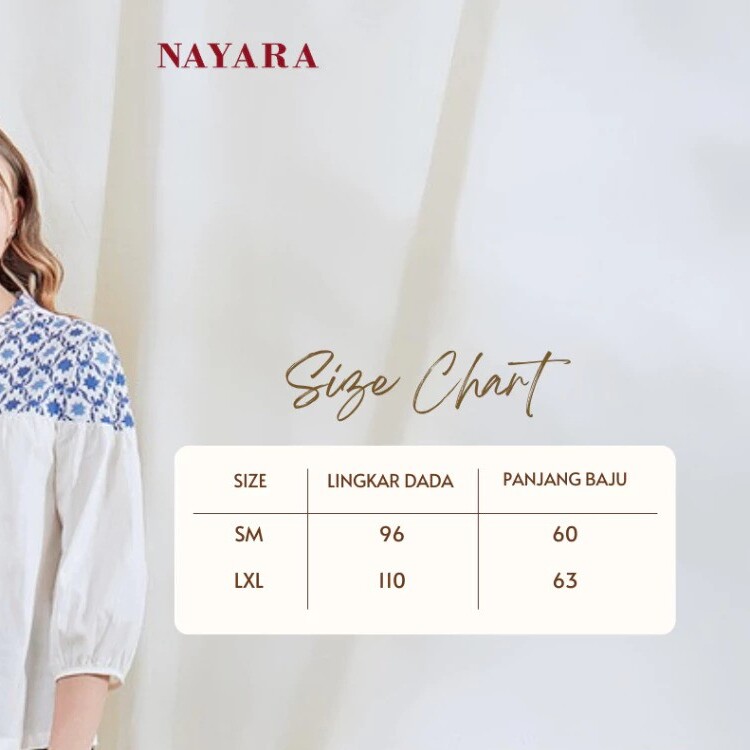 Nayara Batik  Nayara Asteria Blouse Batik Katun Oversize