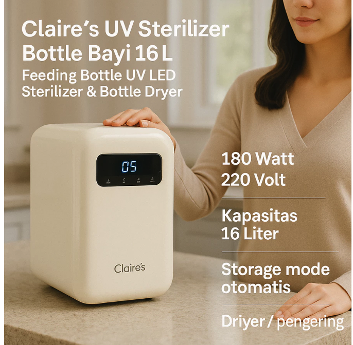 Sinar Khandaga Lestari Claire's UV Baby Bottle Sterilizer BS-U08