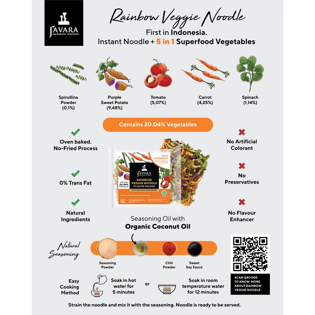 Javara Rainbow Veggie Noodle