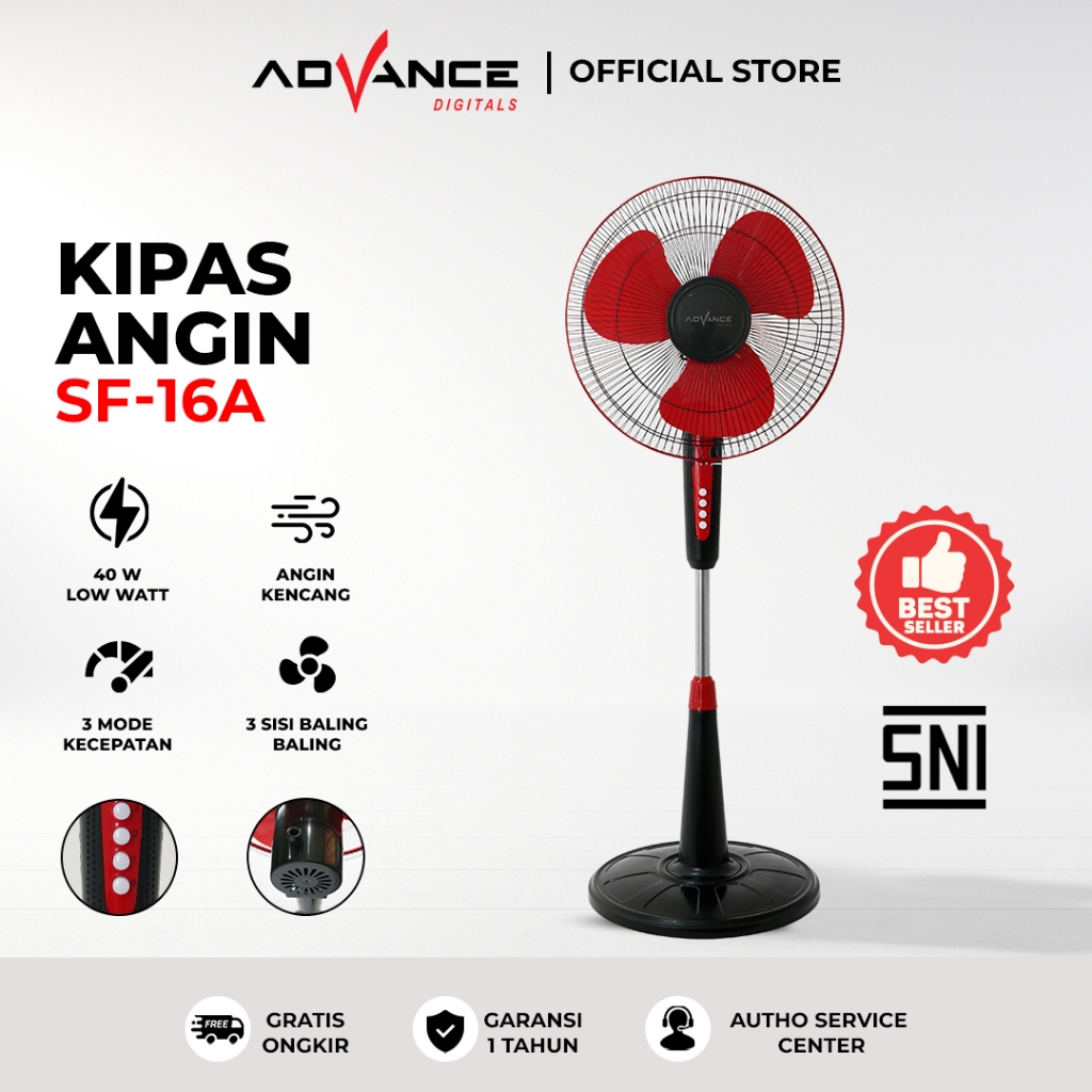 Indopintan Sukses Mandiri Advance 16 inch Stand Fan Votre SF-16A
