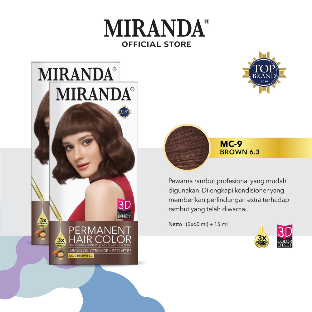 Victoria Care Indonesia Miranda Permanent Hair Color MC-9 Brown