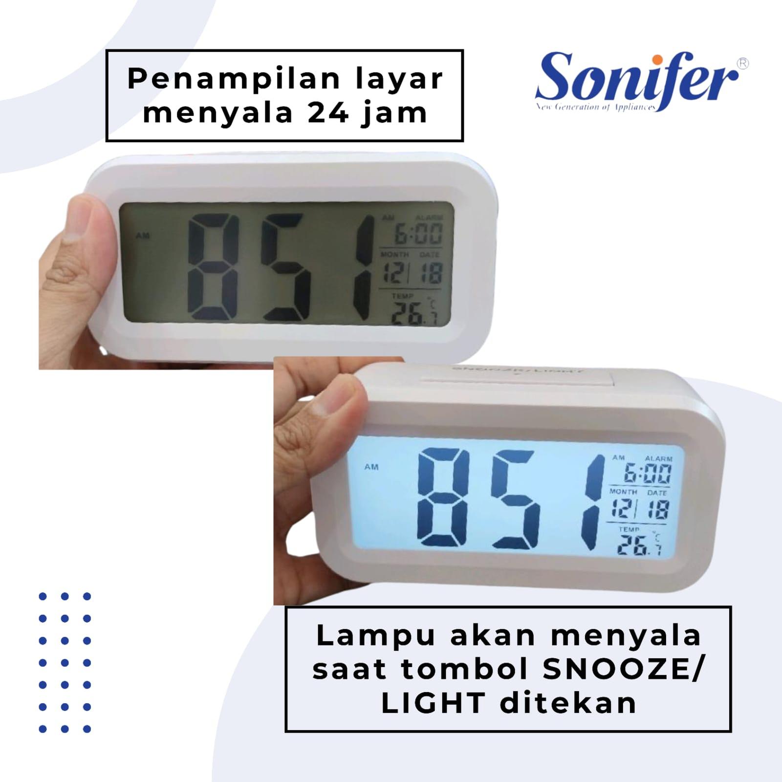 Sonifer Jam Meja LCD Digital 4