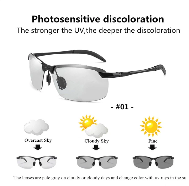  Bitzen Kacamata Photochromic Polarized BZ01