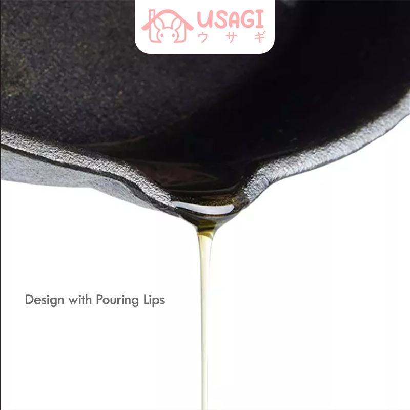  Usagi Cast Iron Fry Pan Skillet 