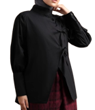10 Rekomendasi Kemeja Hitam Polos untuk Wanita Terbaik (Terbaru Tahun 2026) 5