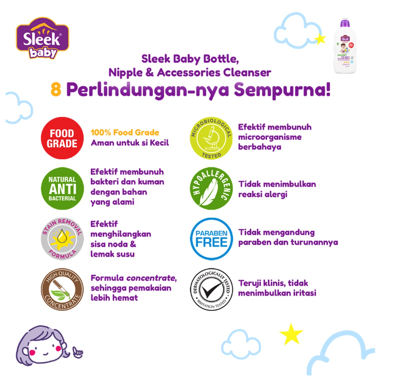 Sleek Baby Bottle Nipple Cleanser
