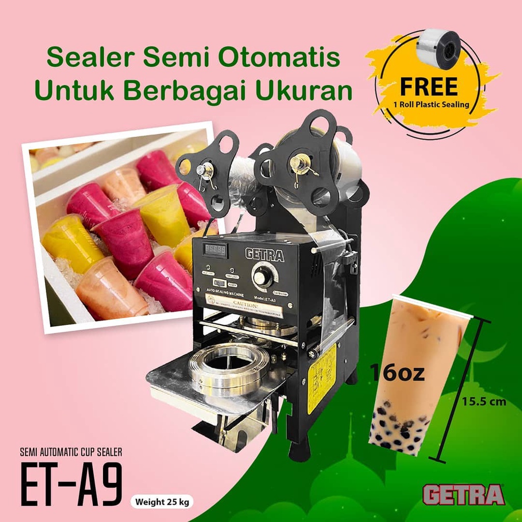 Royal Sutan Agung GETRA Semi Automatic Cup Sealer  ET-A9