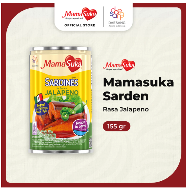 Daesang Agung Indonesia MamaSuka Sarden Jalapeno