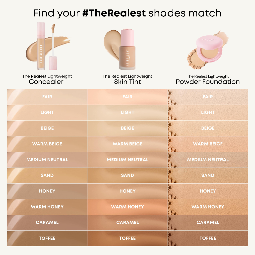 Rose All Day The Realest Lightweight Skin Tint - Warm Beige 5
