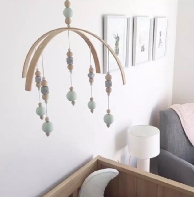  Wooden Baby Crib Mobile