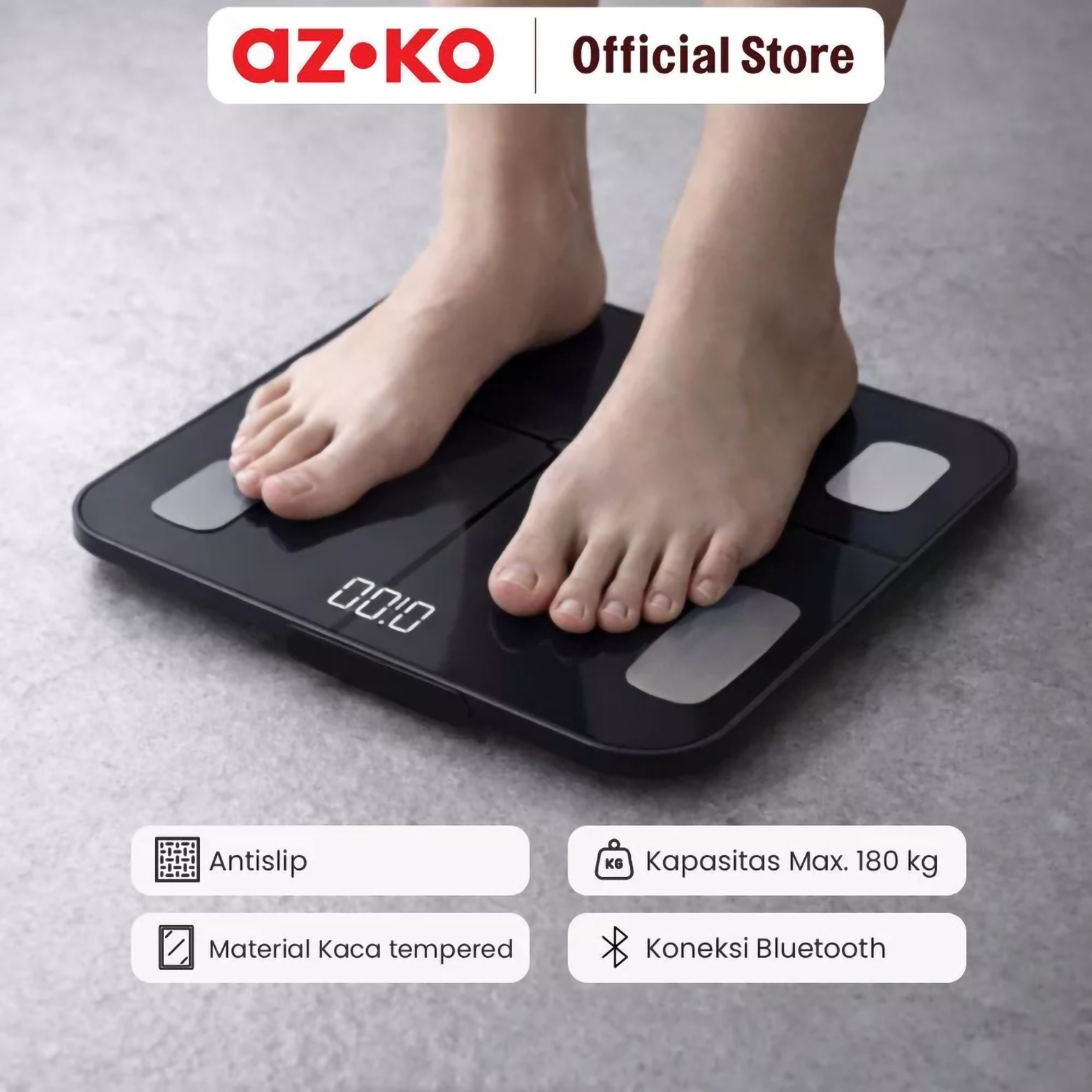 Krisbow® Krisbow Sync Timbangan Badan Digital Smart