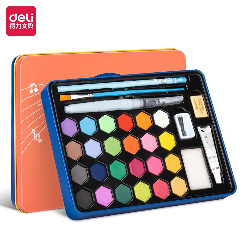 Deli Group Indonesia Deli Solid Watercolor Paint 73936-X