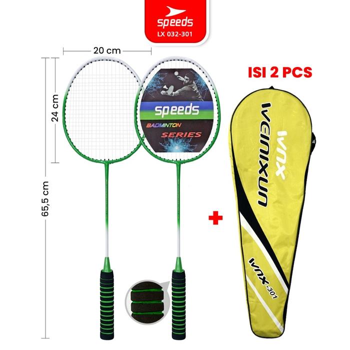 Speeds Raket Badminton 1 Set 4