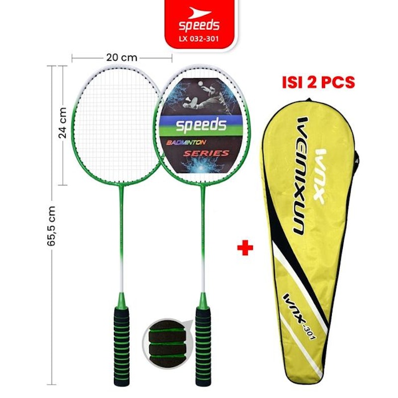 Speeds Raket Badminton 1 Set 4