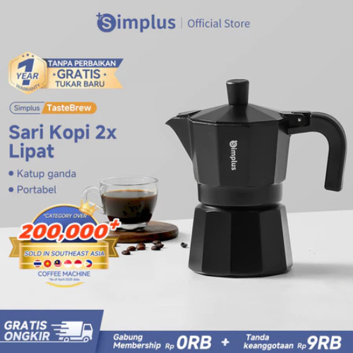 Yaoyao Indonesia Info Tech Simplus Moka Pot Katup Ganda 016