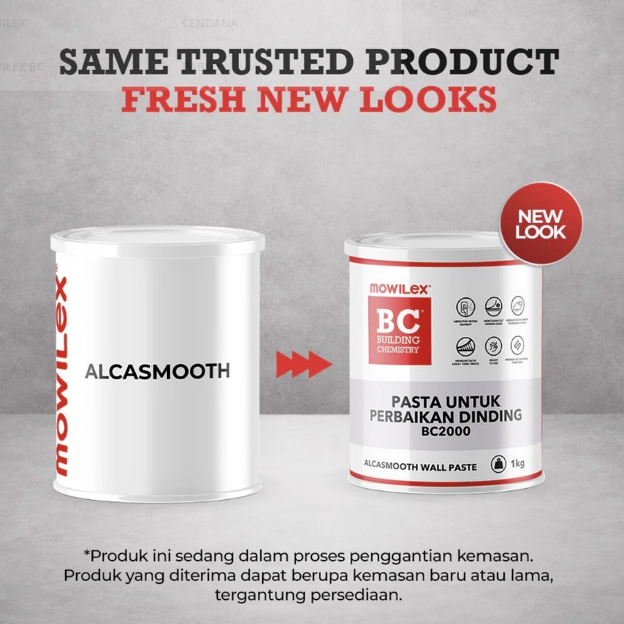 Mowilex BC2000 Alcasmooth Wall Paste 3 kg 5